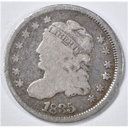 1835 BUST HALF DIME VG/F