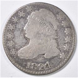 1824/2 BUST DIME, VG