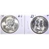 Image 1 : 1949-D & 49-S GEM BU FRANKLIN HALF DOLLARS