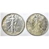 Image 1 : 2-1945-S CH BU WALKING LIBERTY HALF DOLLARS