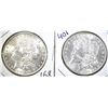 Image 1 : 1897 & 1900 CH BU MORGAN DOLLARS, CH BU