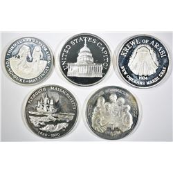 STERLING SILVER MEDALS/TOKENS 4 toz TOTAL STERLING