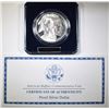 Image 1 : 2001 PROOF AMERICAN BUFFALO COMMEM SILVER DOLLAR