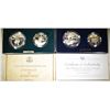 Image 1 : 1992 COLUMBUS & 93 WWII 2-COIN Pf COMMEM SETS