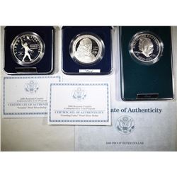 MODERN PROOF COMMEM SILVER DOLLARS
