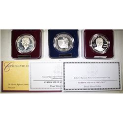 MODERN PROOF COMMEM SILVER DOLLARS