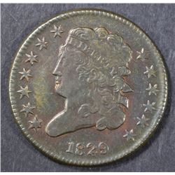 1829 HALF CENT   CH AU