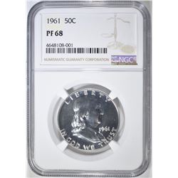 1961 FRANKLIN HALF DOLLAR NGC PF-68