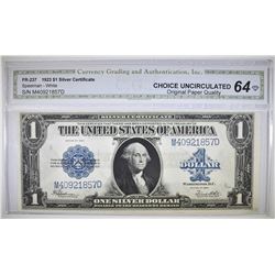 1923 $1 SILVER CERTIFICATE CGA CH UNC OPQ