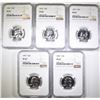 Image 1 : 5-1957 WASHINGTON QUARTERS, NGC PF-67