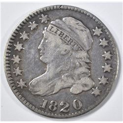 1820 BUST DIME XF