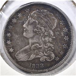 1833 BUST QUARTER VF/XF RIM BUMP