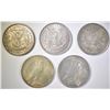 Image 2 : 5-CIRC SILVER DOLLARS: