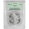 Image 1 : 1881-S $1 Morgan Silver Dollar Coin PCGS MS63 Old Green Holder