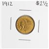 Image 1 : 1912 $2 1/2 Indian Head Quarter Eagle Gold Coin