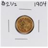 Image 1 : 1904 $2 1/2 Liberty Head Quarter Eagle Gold Coin