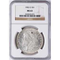 1902-O $1 Morgan Silver Dollar Coin NGC MS63