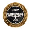 Image 2 : .999 Silver Crystal Casino Aruba $10 Casino Limited Edition Gaming Token