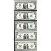 Image 1 : District Set of 1963B $1 Federal Reserve BARR Uncirculated Notes