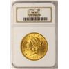 Image 1 : 1904 $20 Liberty Head Double Eagle Gold Coin NGC MS65