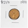 Image 1 : 1914 $2 1/2 Indian Head Quarter Eagle Gold Coin