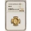 Image 1 : 1912-M Australia Sovereign Gold Coin NGC MS62