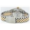 Image 5 : Rolex Mens Two Tone 14K Blue Vignette String Pyramid Diamond Datejust Watch