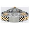 Image 6 : Rolex Mens Two Tone 14K Blue Vignette String Pyramid Diamond Datejust Watch