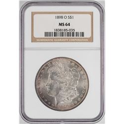 1898-O $1 Morgan Silver Dollar Coin NGC MS64