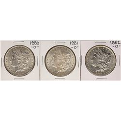 Lot of 1880-O to 1882-O $1 Morgan Silver Dollar Coins