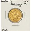 Image 1 : 1897-M Australia Sovereign Victoria Gold Coin