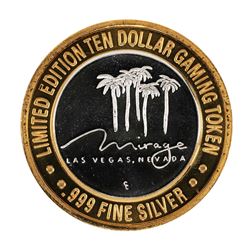 .999 Silver Mirage Las Vegas Nevada $10 Casino Limited Edition Gaming Token