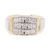 Image 2 : 14KT Yellow and White Gold 1.07 ctw Diamond Ring