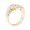 Image 4 : 14KT Yellow and White Gold 1.07 ctw Diamond Ring