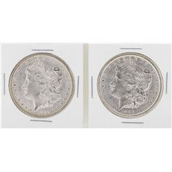 Lot of (2) 1884 to 1886 $1 Morgan Silver Dollar Coins