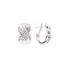 Image 2 : 14KT White Gold 1.50 ctw Diamond J-Style Earrings