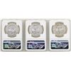Image 2 : Lot of 1982Mo/1983Mo/1985Mo Mexico Libertad Onza Silver Coins NGC MS66