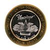 Image 2 : .999 Silver Flamingo Laughlin, NV $10 Casino Limited Edition Gaming Token