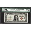 Image 1 : 1935A $1 Hawaii Silver Certificate WWII Emergency Note PMG Gem 65EPQ