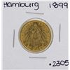 Image 1 : 1899-J Hamburg 20 Mark Gold Coin