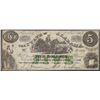 Image 1 : 1864 $5 State of Alabama Obsolete Bank Note Civil War Era