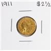 Image 1 : 1911 $2 1/2 Indian Head Quarter Eagle Gold Coin