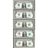 Image 1 : District Set of 1963B $1 Federal Reserve BARR Uncirculated Notes