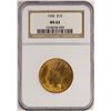 Image 1 : 1926 $10 Indian Head Gold Eagle Coin NGC MS63