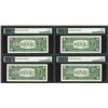 Image 2 : Lot of (4) Consecutive 1957A $1 Silver Certificate Notes PMG Superb Gem Unc. 67E