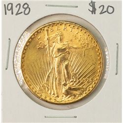 1928 $20 St. Gaudens Double Eagle Gold Coin