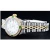 Image 2 : Rolex Ladies Two Tone MOP Diamond & Emerald Datejust Wristwatch