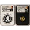 Image 1 : 1792-2017 Half Disme 1/10 oz. Gold & 1oz. Silver Medals NGC PF70 W/ Moy Signatur