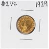Image 1 : 1929 $2 1/2 Indian Head Quarter Eagle Gold Coin