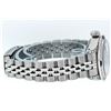 Image 5 : Rolex Ladies Stainless Steel 26MM Black String Diamond & Sapphire Datejust Wrist